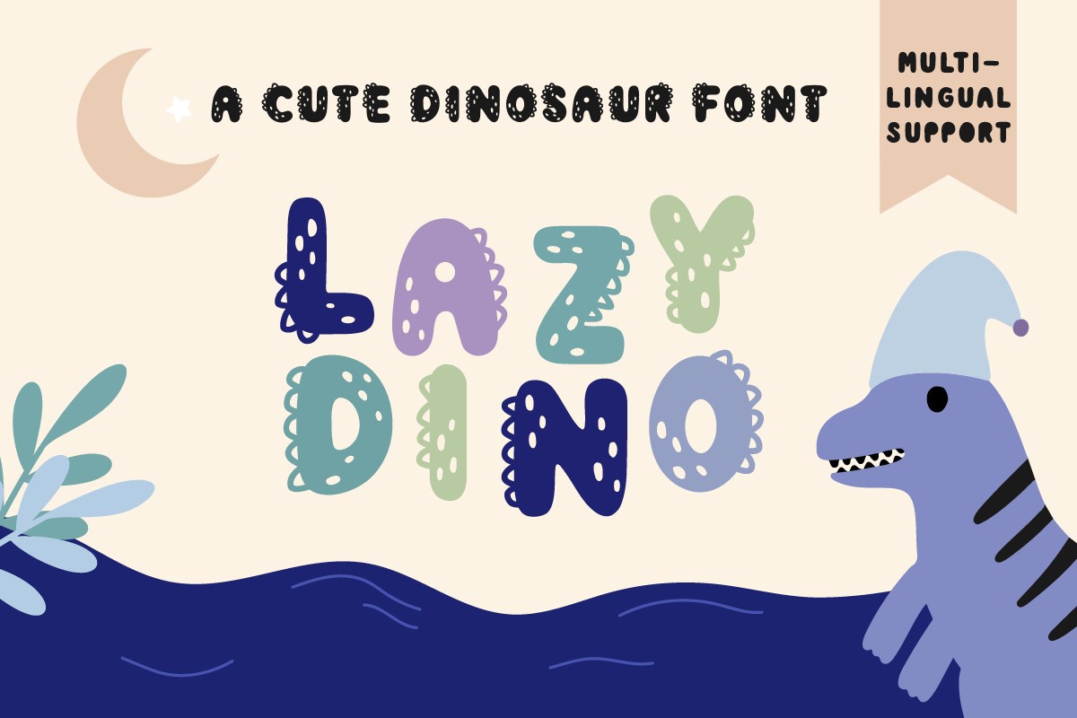 Пример шрифта Lazy Dino Regular