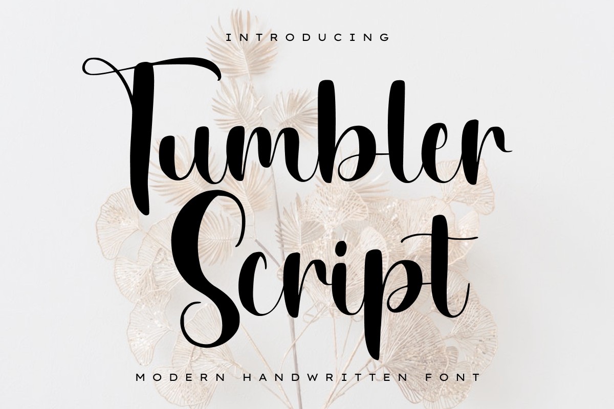 Пример шрифта Tumbler Script Regular