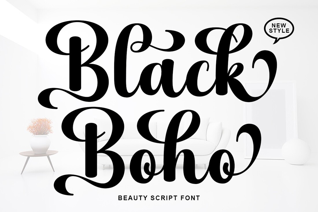 Пример шрифта Black Boho Regular
