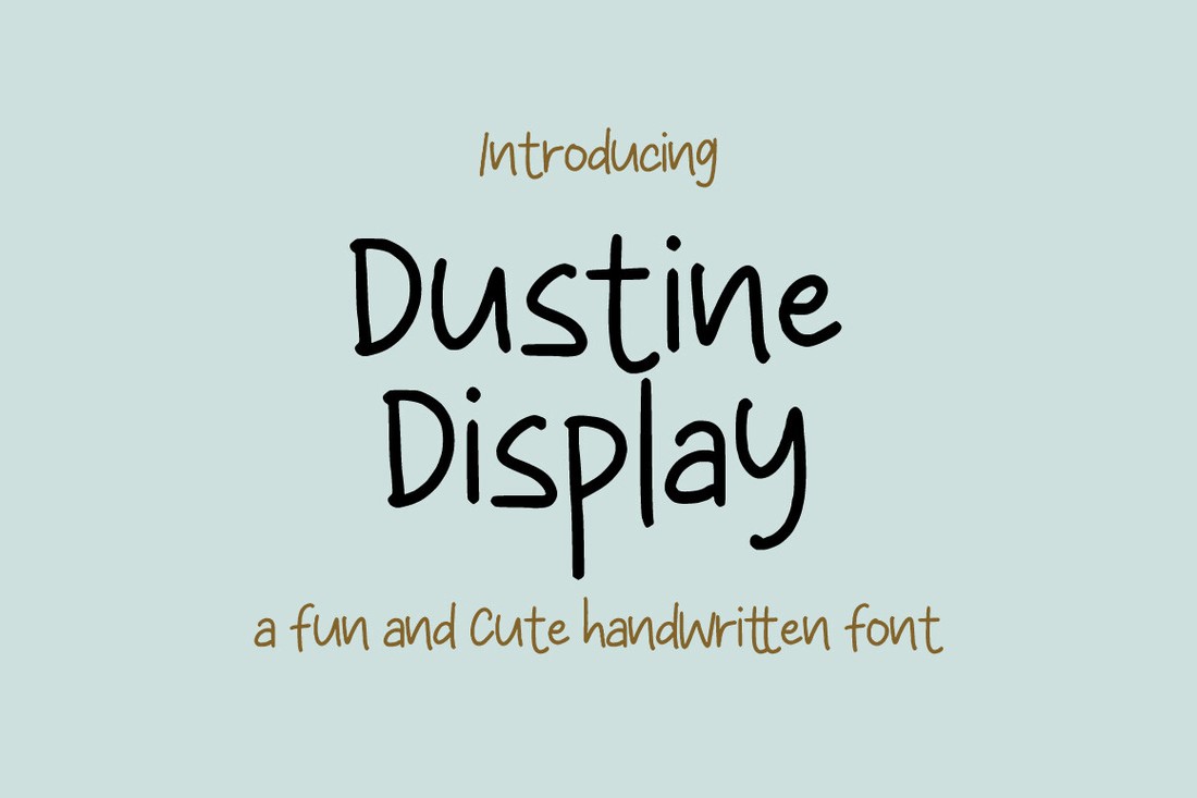 Пример шрифта Dustine Display Regular