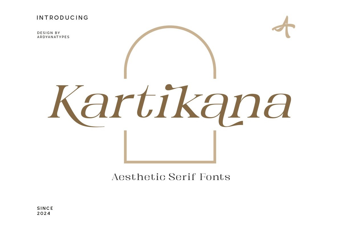 Пример шрифта Kartikana Serif Regular