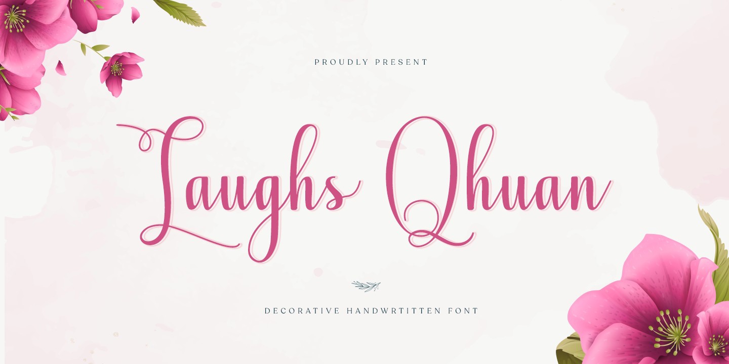 Пример шрифта Laughs Qhuan Regular