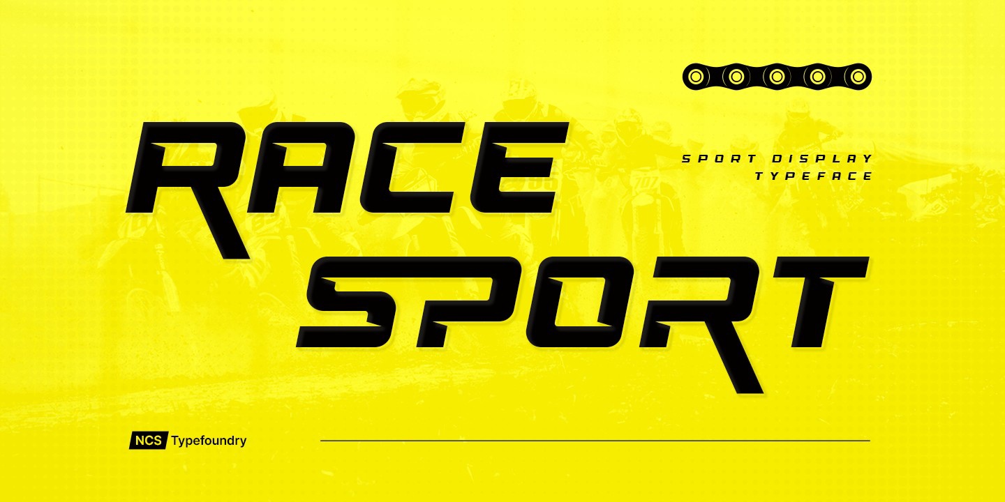 Пример шрифта Race Sport Regular