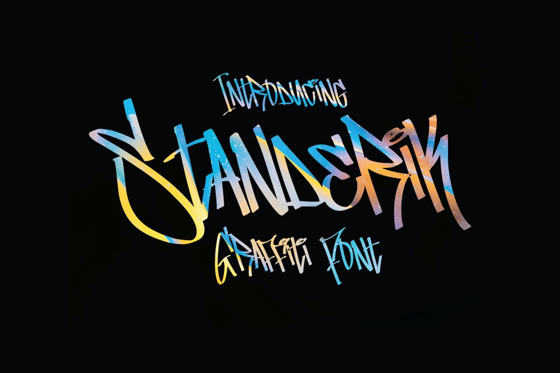 Пример шрифта Standerik Graffiti Regular