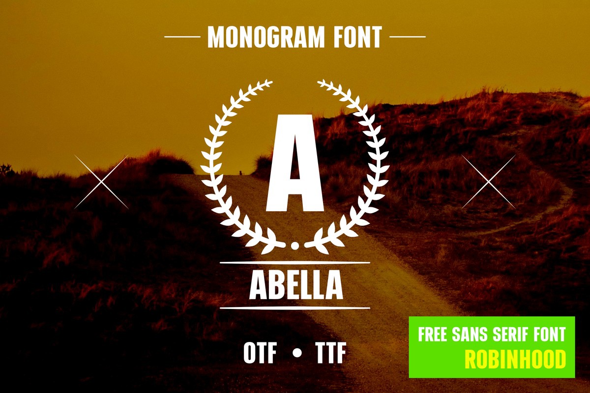 Пример шрифта Wreath Letter Monogram Regular