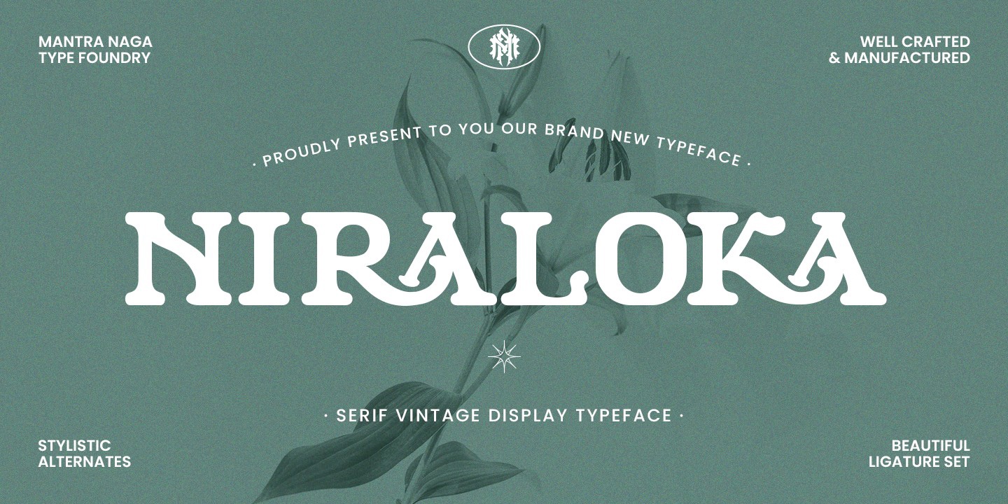 Пример шрифта MN Niraloka Regular