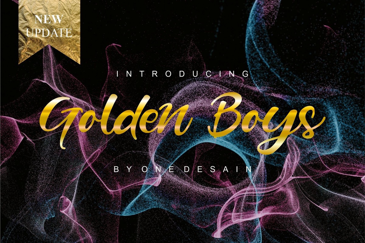 Пример шрифта Golden Boys Regular