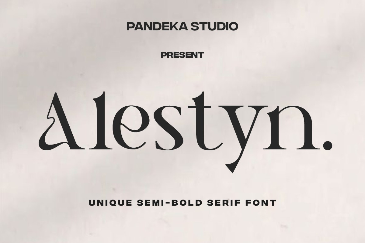 Пример шрифта Alestyn Regular