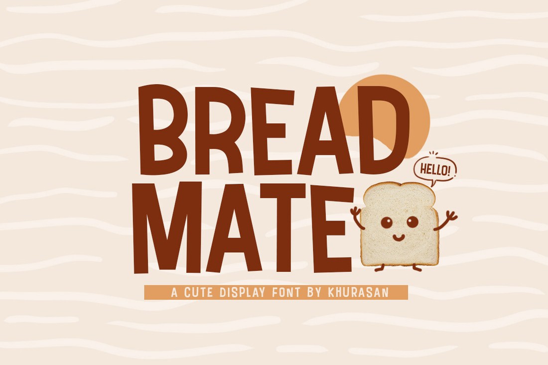 Пример шрифта Bread Mate Regular