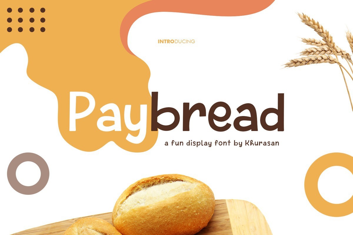 Пример шрифта Paybread Regular