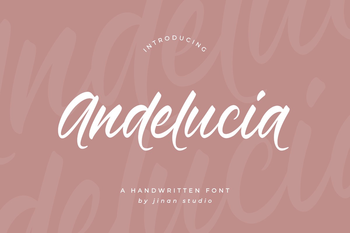 Пример шрифта Andelucia Regular