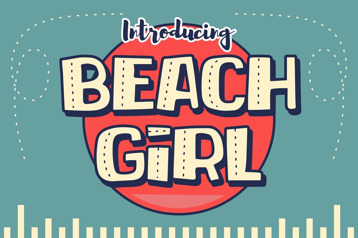 Пример шрифта Beach Girl Regular
