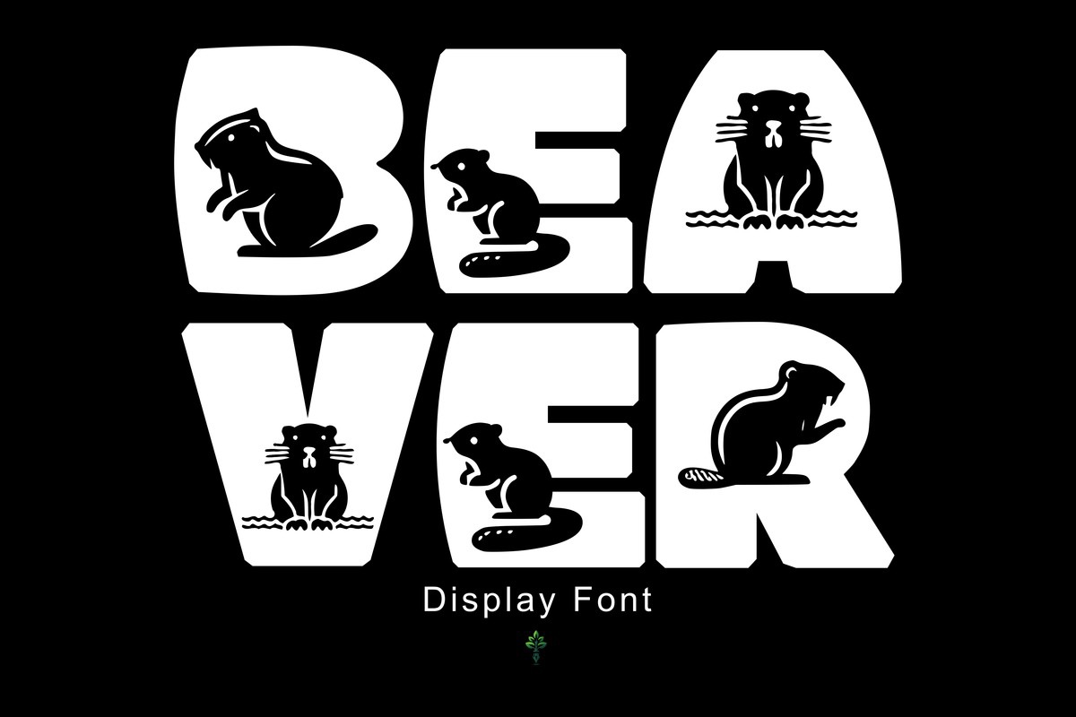 Пример шрифта Beaver Regular