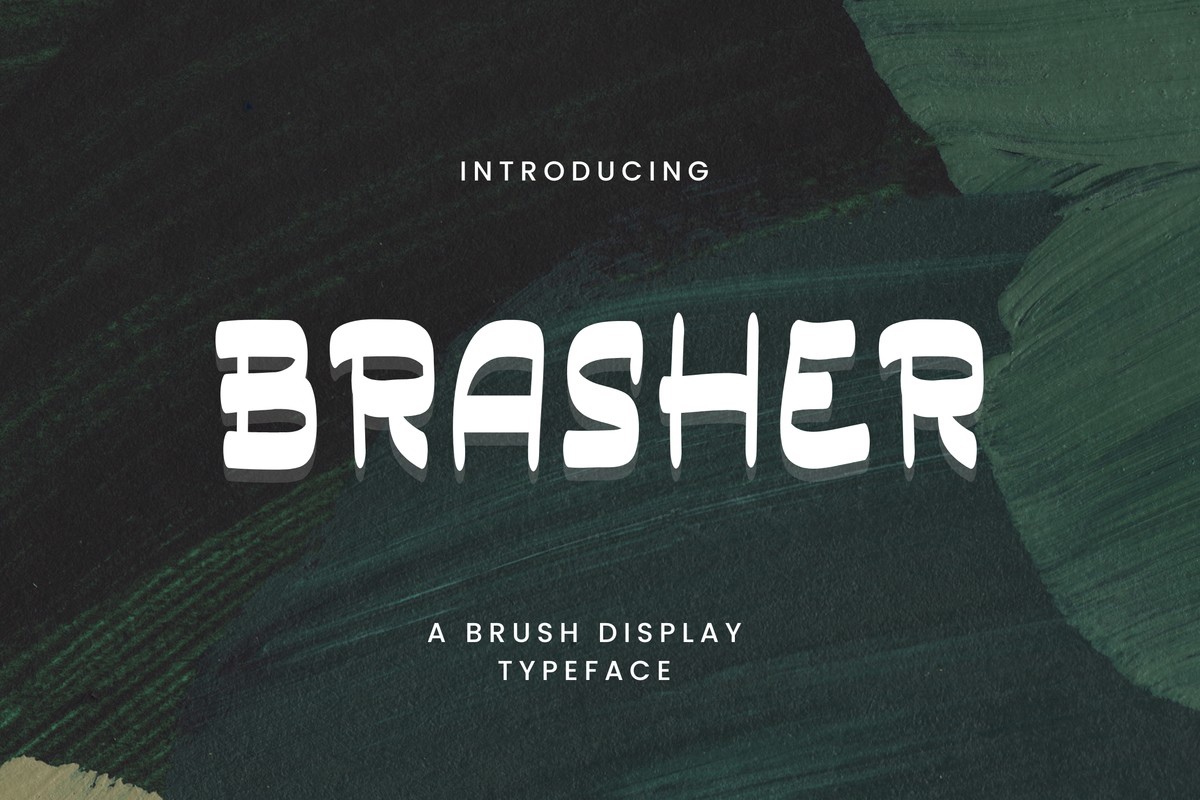 Пример шрифта Brasher Regular