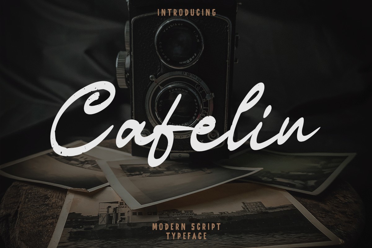 Пример шрифта Cafelin Regular