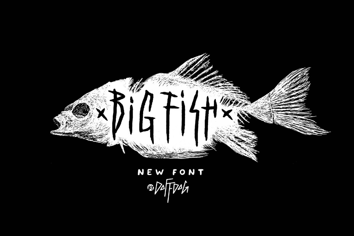 Пример шрифта Big Fish DD Regular
