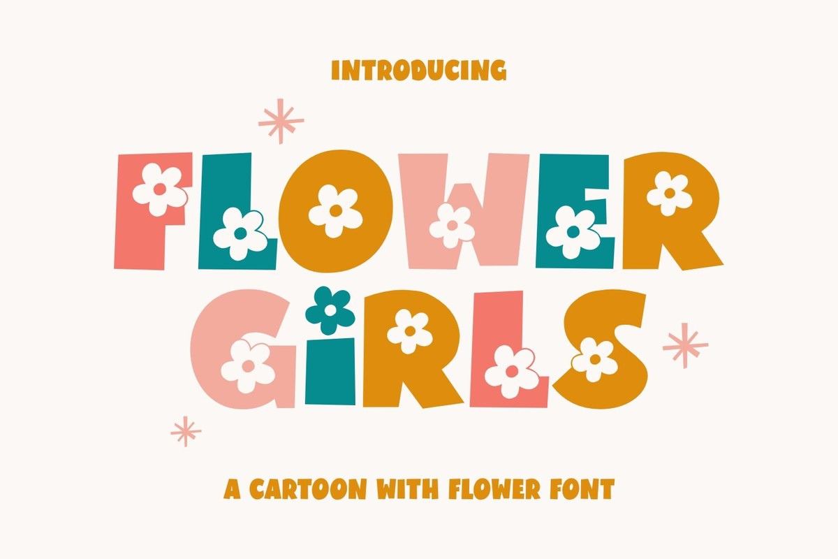 Пример шрифта Flower Girls Regular