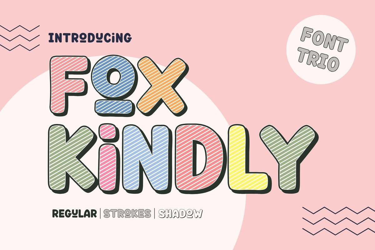 Пример шрифта Fox Kindly Regular