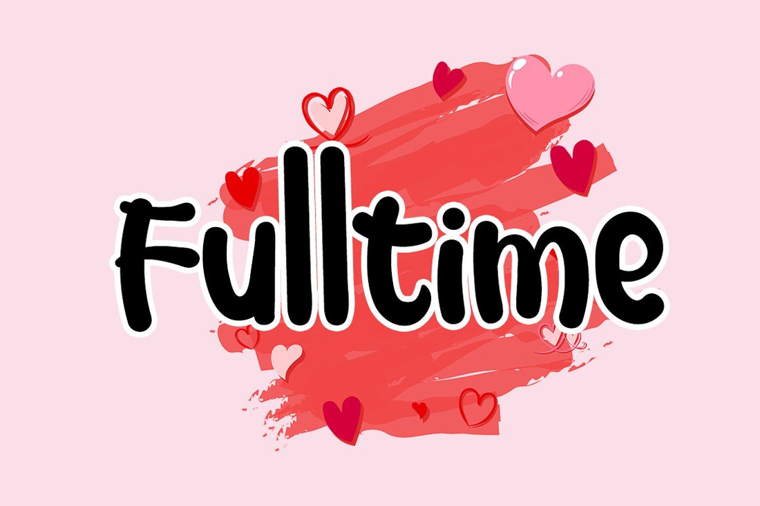 Пример шрифта Fulltime Regular