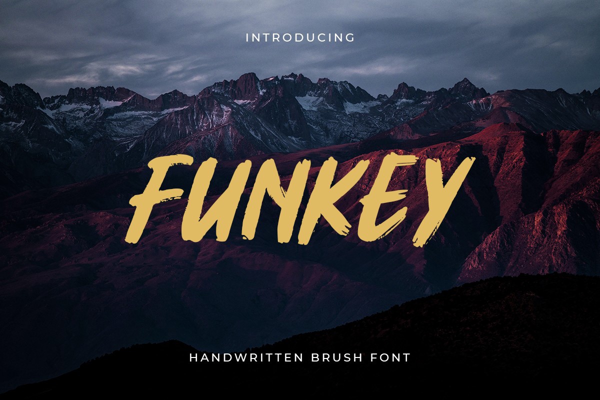 Пример шрифта Funkey Regular