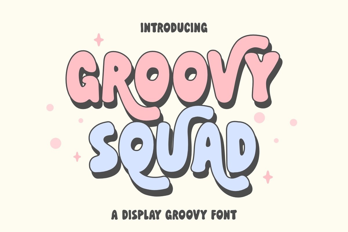 Пример шрифта Groovy Squad Regular