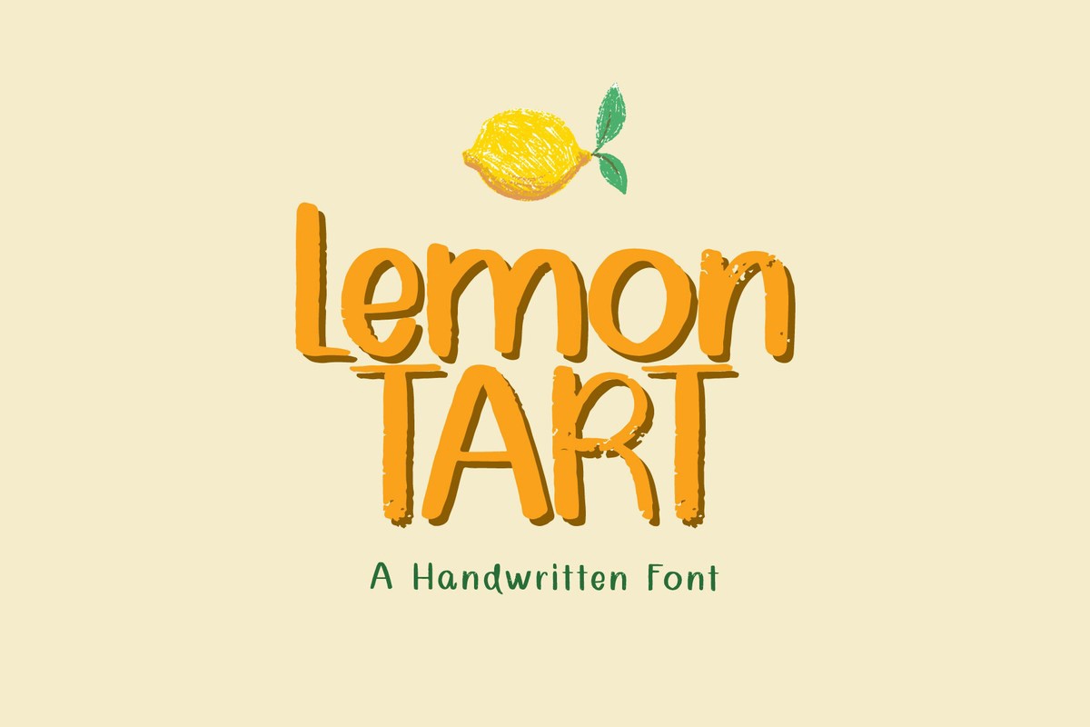Пример шрифта LemonTART Regular