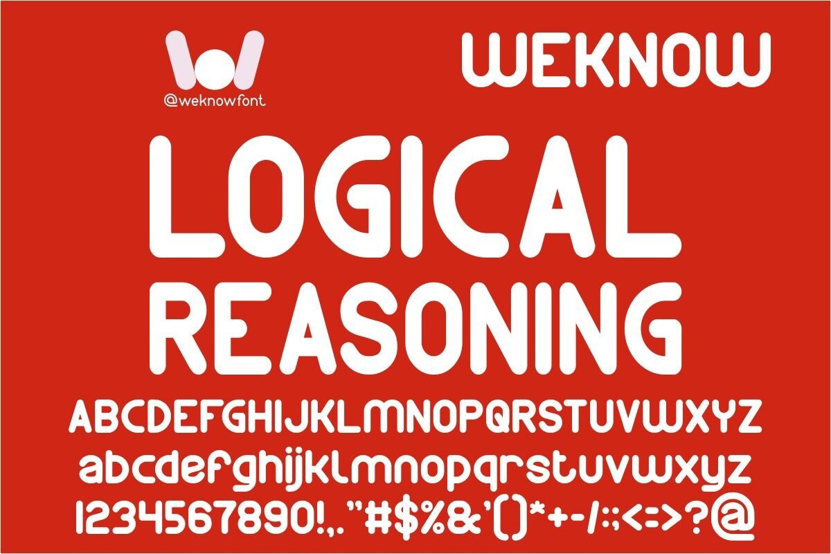 Пример шрифта Logical Reasoning Italic