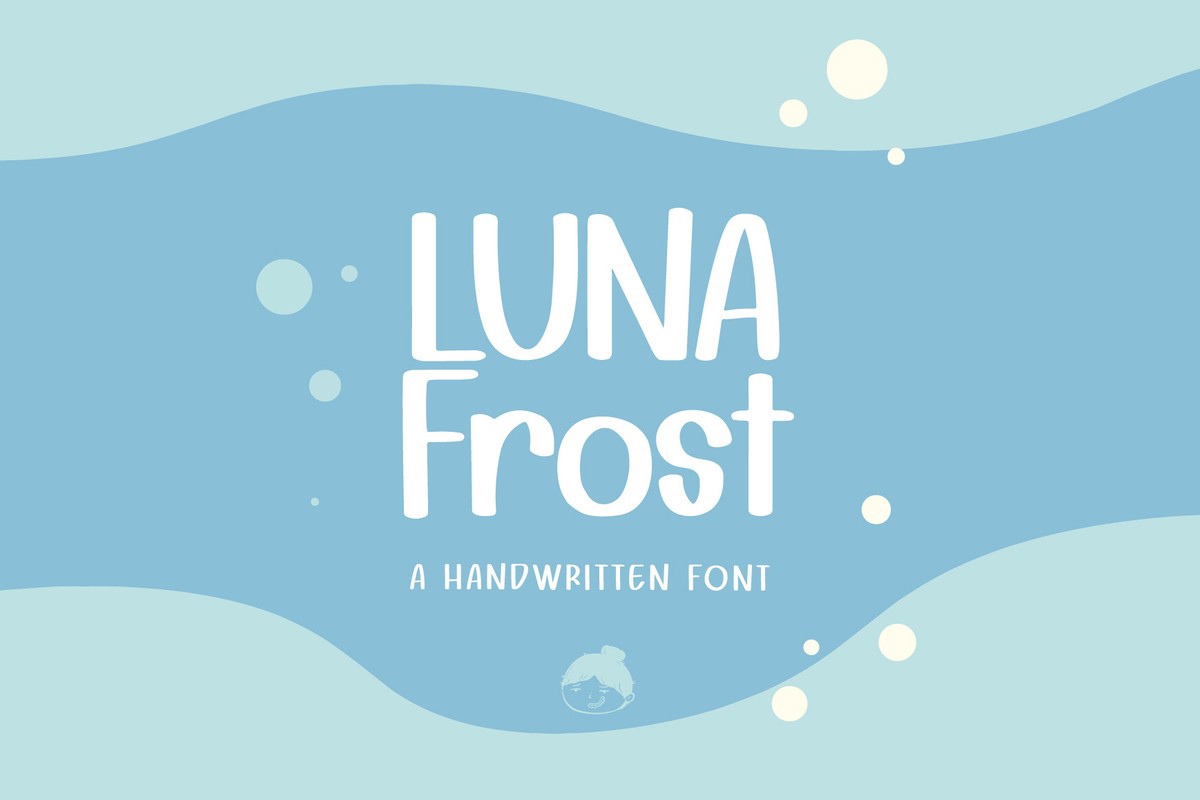 Пример шрифта Luna Frost Regular