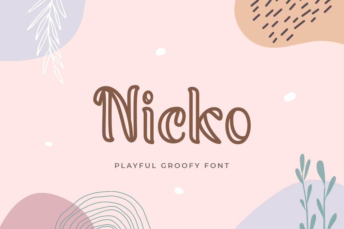 Пример шрифта Nicko Regular