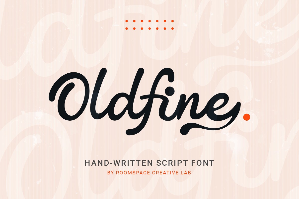 Пример шрифта Oldfine Regular