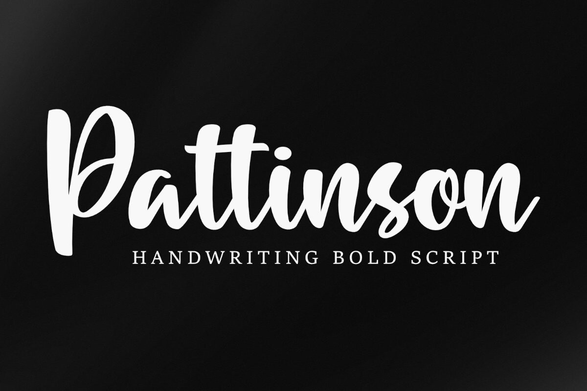 Пример шрифта Pattinson Regular