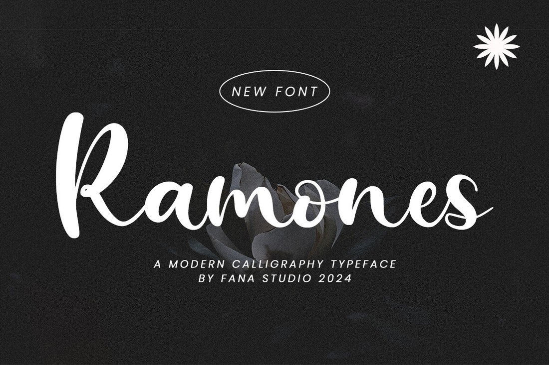 Пример шрифта Ramones Regular