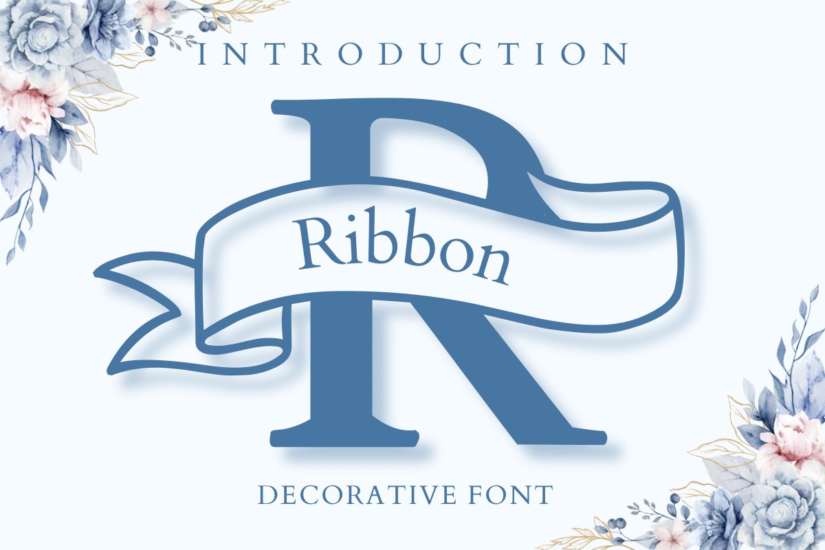 Пример шрифта Ribbon Regular