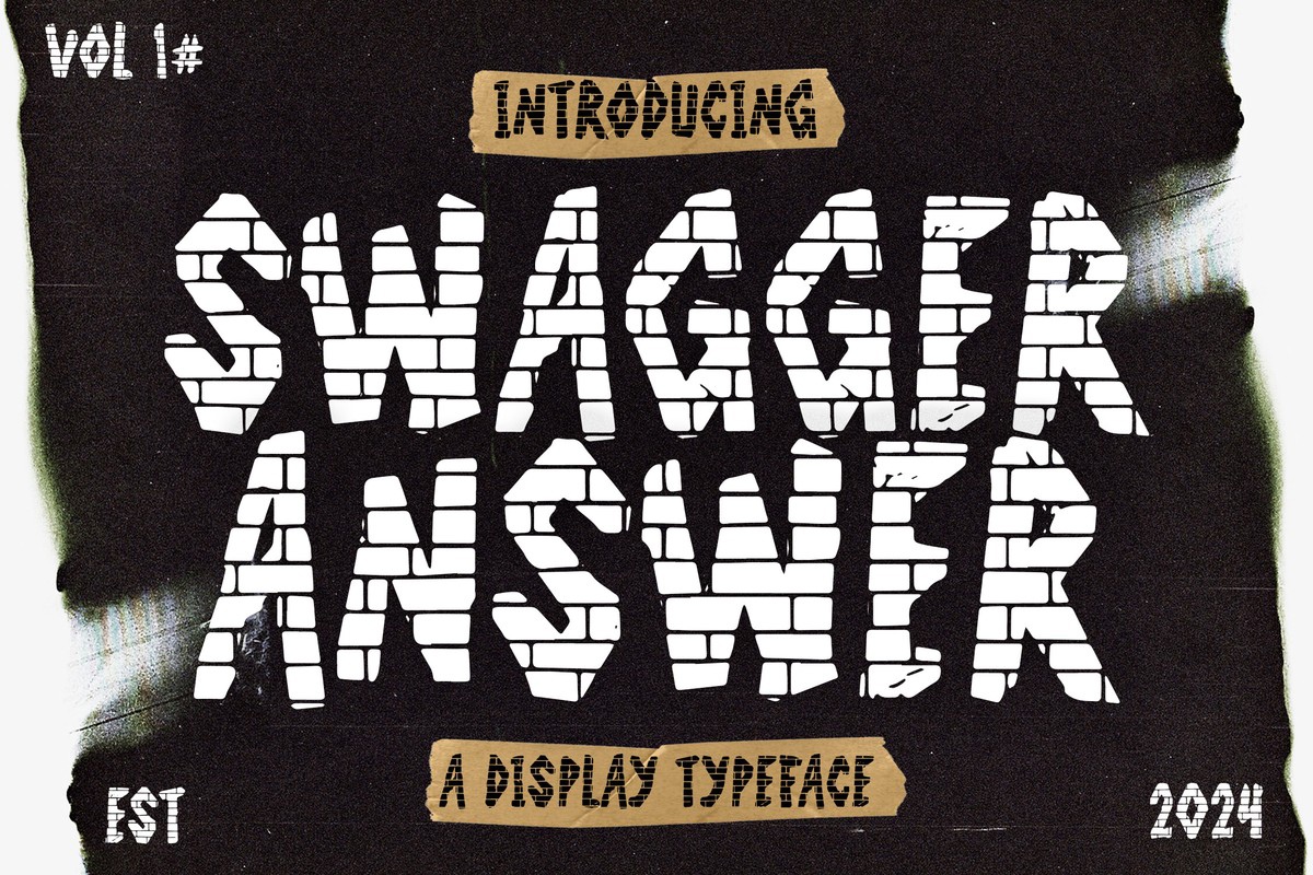 Пример шрифта Swagger Answer Regular