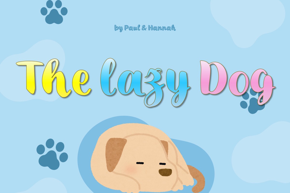 Пример шрифта The Lazy Dog Regular
