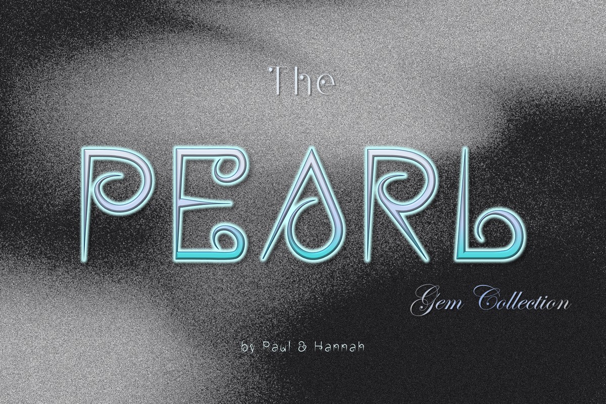 Пример шрифта The Pearl Regular