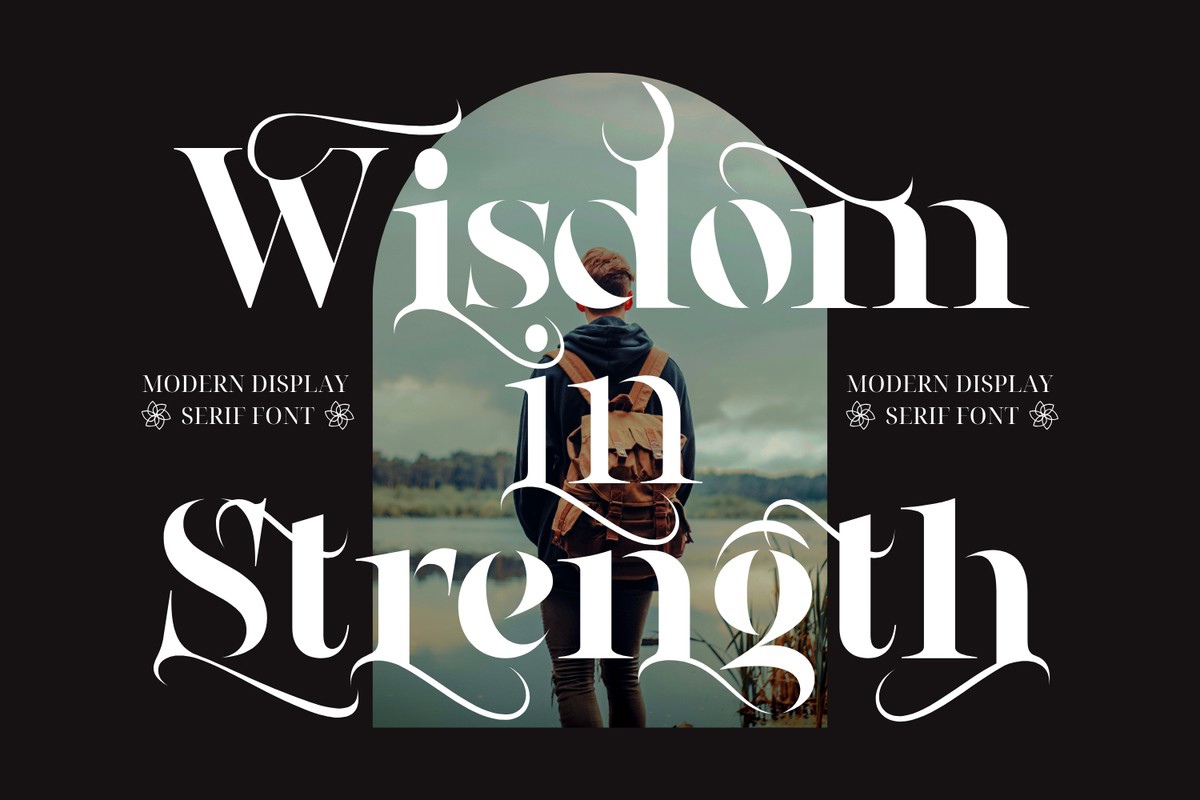 Пример шрифта Wisdom in Strength Regular
