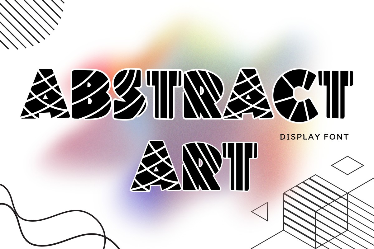 Пример шрифта Abstract Art Regular