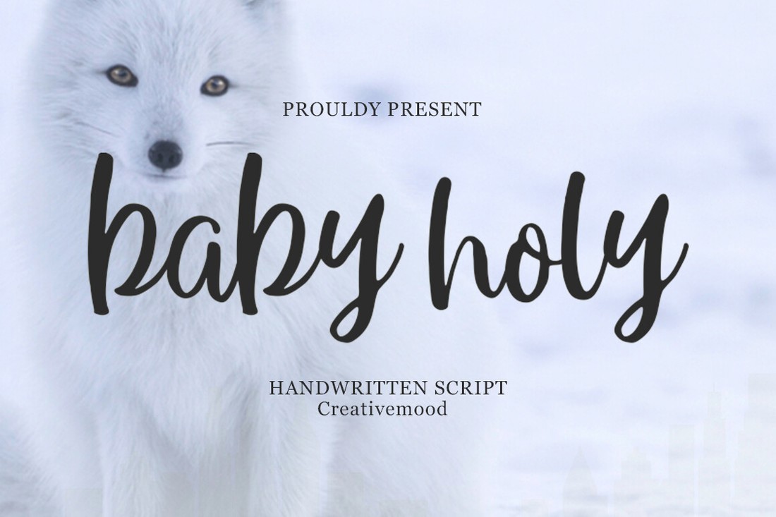 Пример шрифта Baby Holy Regular