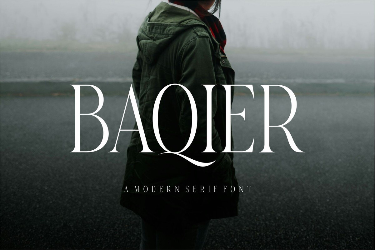 Пример шрифта Baqier Regular