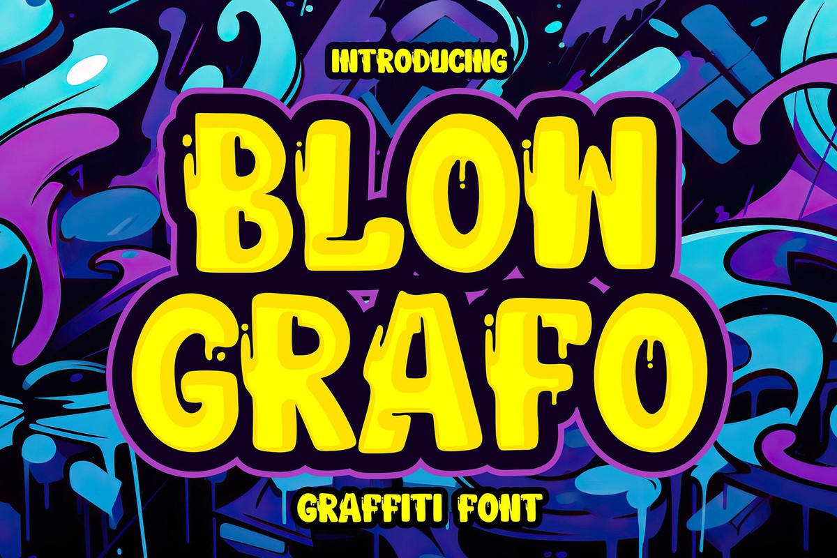 Пример шрифта Blow Grafo Regular