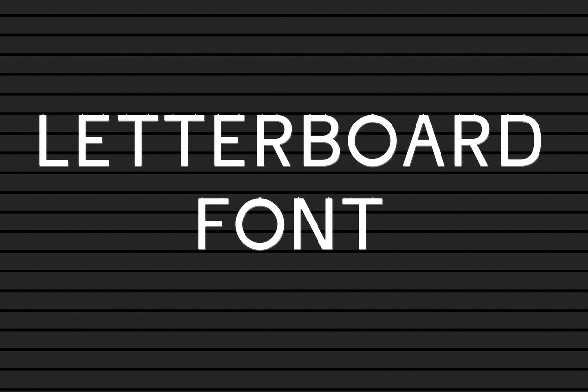 Пример шрифта Letterboard Regular