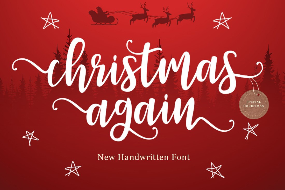 Пример шрифта Christmas Again Regular