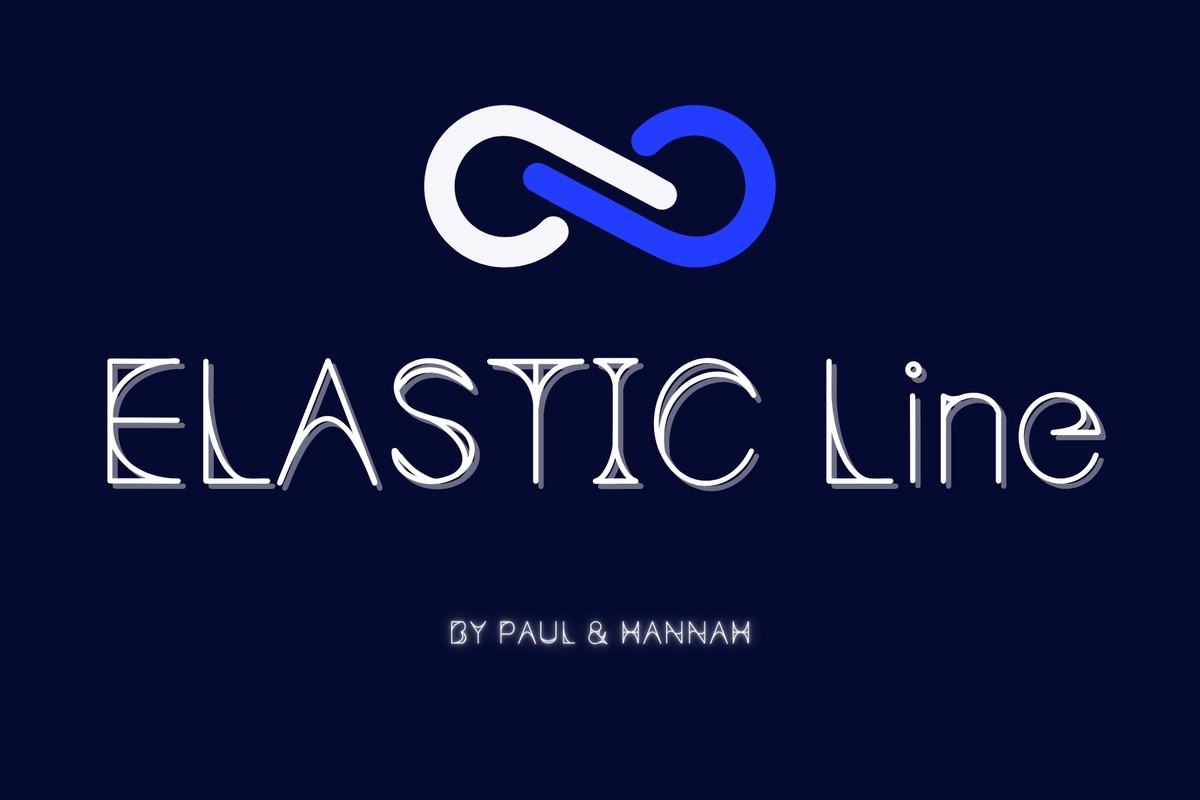 Пример шрифта Elastic Line Regular