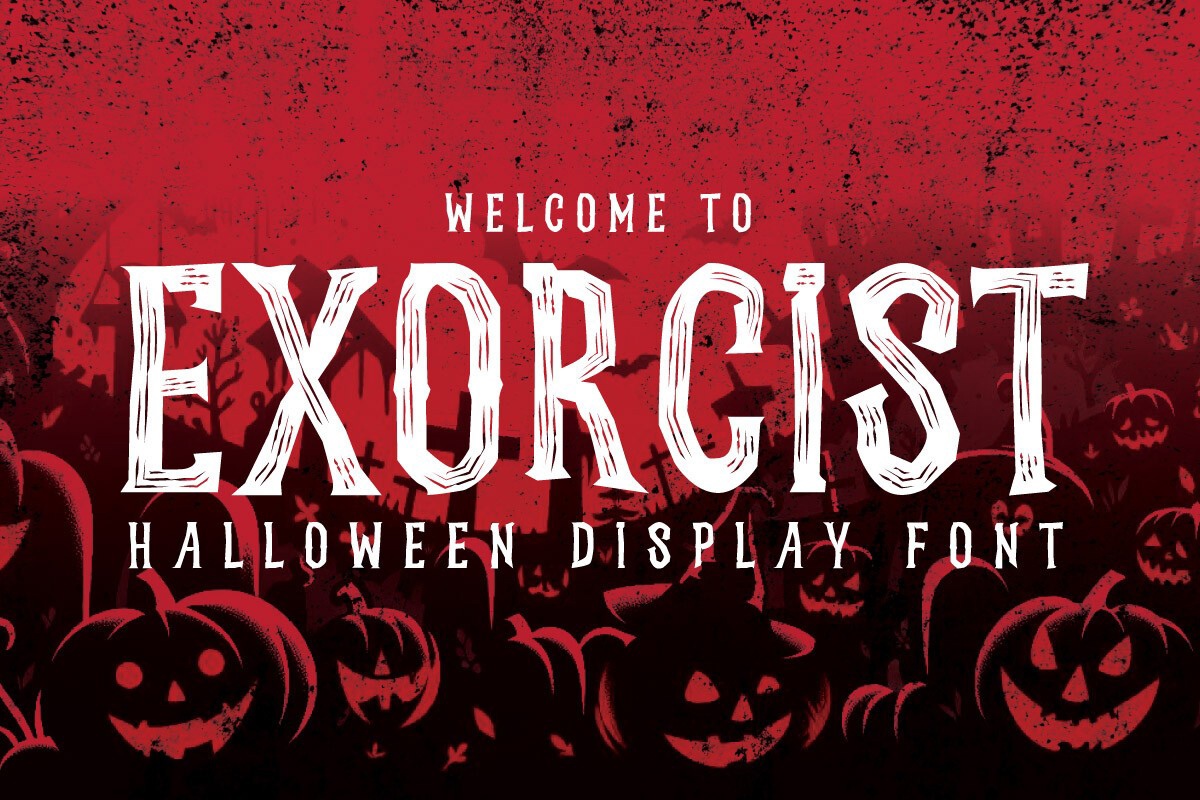 Пример шрифта Exorcist Regular