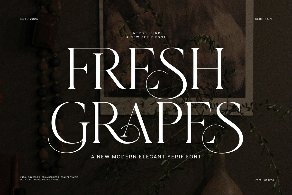 Пример шрифта Fresh Grapes Regular
