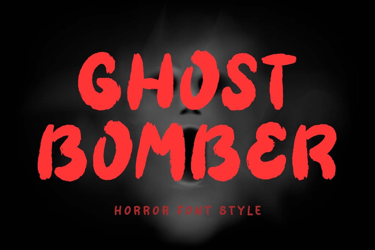 Пример шрифта Ghost Bomber Regular