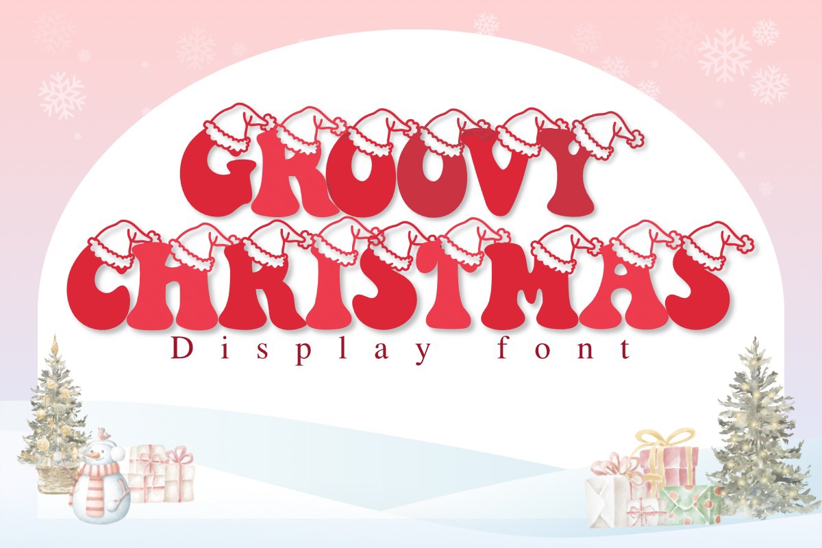 Пример шрифта Groovy Christmas Regular