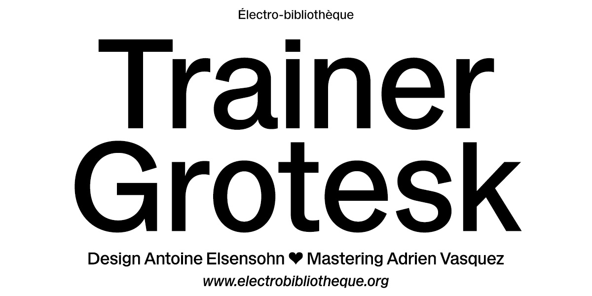 Пример шрифта EB Trainer Grotesk Book
