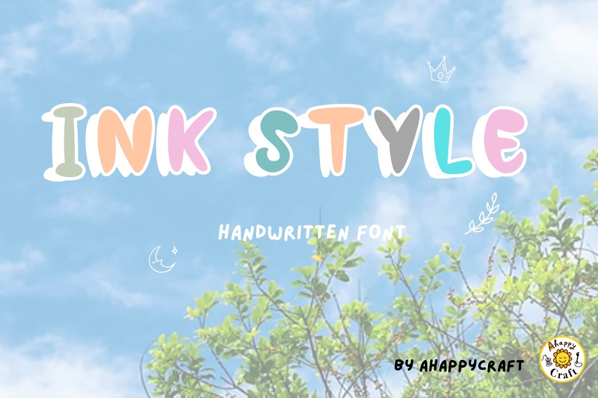 Пример шрифта Ink Style Regular